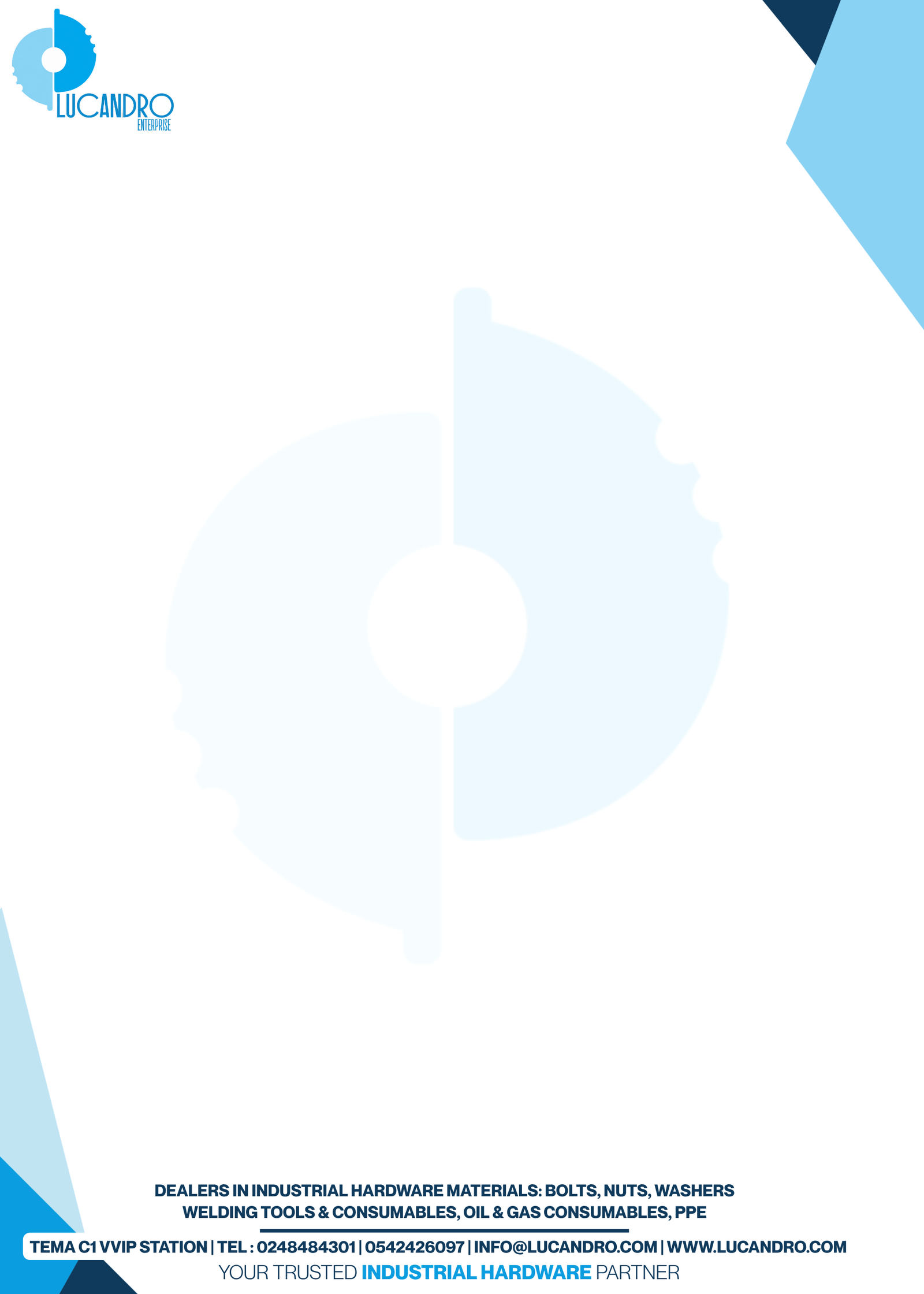 Lucandro corporate letterhead